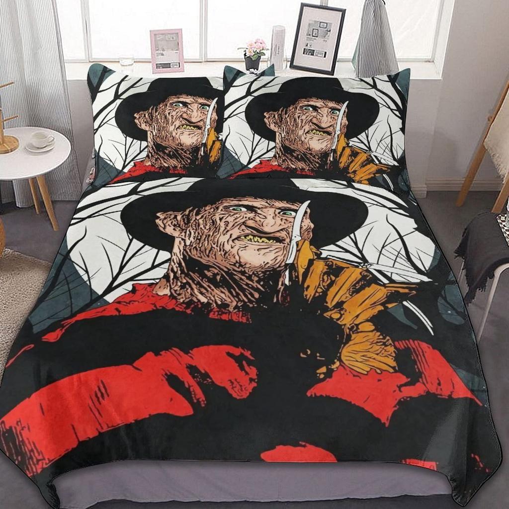 Horror Soft Comfortable Bedding Three-Piece Quilt Cover
