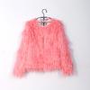 TrendHub Furry Fur Coat Women Fluffy Warm Plus Size Long Sleeve Female Outerwear Autumn Winter Coat Jacket Hairy Collarless Overcoat