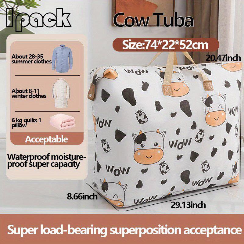Waterproof Cotton Quilt & Clothes Storage Bag: Large-Capacity, Moisture-Proof Organizer for Moving