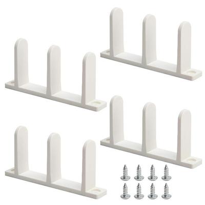 4 Bucăți Ghidaje Podea Ușă Dulap Placare Instalare Simplă Ușă Dulap Glisantă Universală