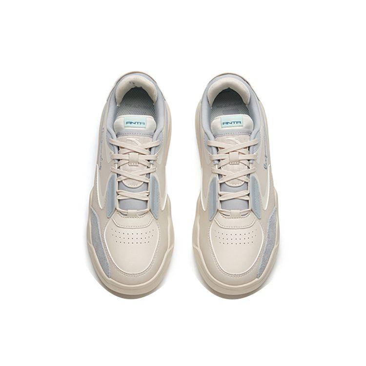 Anta Life Collection Slip Resistant Slip Resistant Low top Skateboard Shoes Women's Gray 122148092R-1