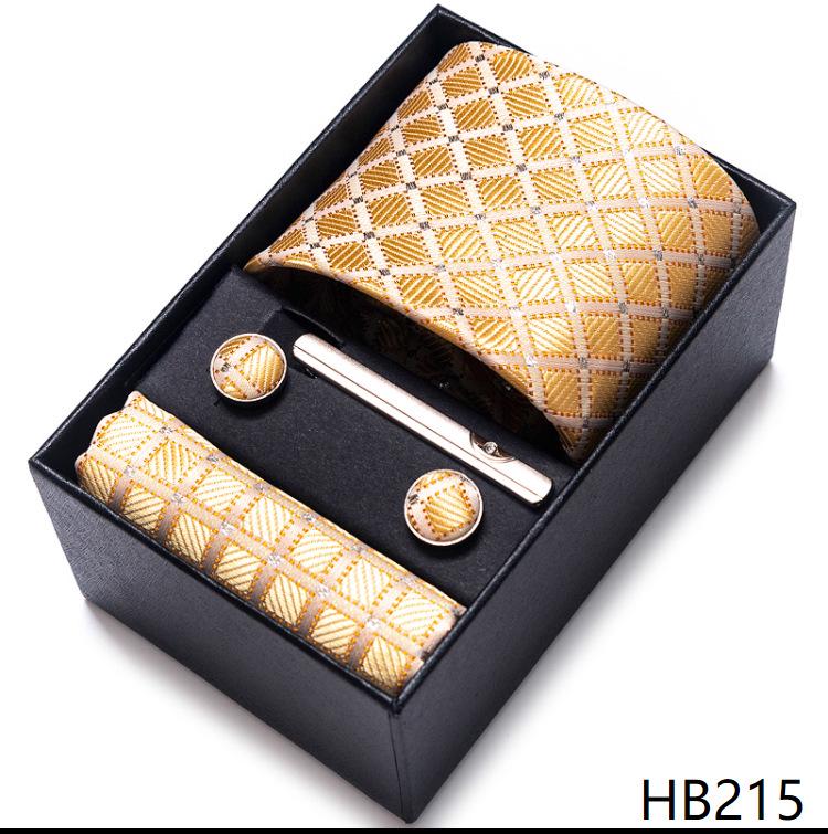 Men's Formal Business Jacquard Tie Gift Box Set