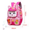 3D Cartoon Rabbit Backpack for Girls Kindergarten Pink Schoolbag