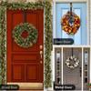 Black/White Wreath Hook Metal Wreath Door Hanger Adjustable Garland Hanger  Over the Door