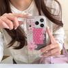 Fashion Cute Flower Painting Case For iPhone 17 Pro Max 16 14 15 Pro Phone Cover with Chain For Apple 16 Pro Max Protective Case