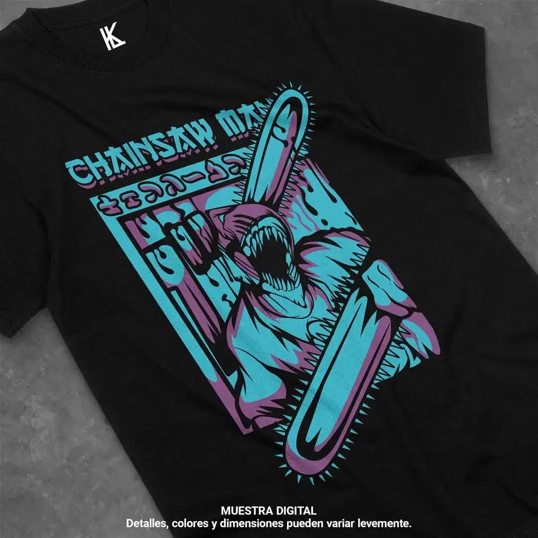 Chainsaw Unisex TShirt Chainsaw Unisex Anime Csm Denji Power Black Shirt S