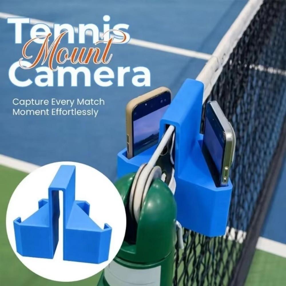 Training Tool Tennis Net Camera Mount Clip-On Design Secure Clip-On Mount Sports Recording