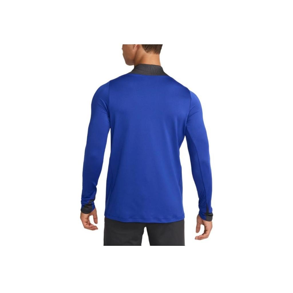 Nike Dri-Fit FW24 Strike Third FC Barcelona Series Outdoor Casual Sportsovní Pulovr Dlouhý Rukáv Fotbalové Tričko Pánské topy Modrá FQ2620-418