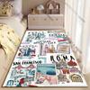 Travel destinations and iconic landmarks carpet Yoga living room room decor children's crawling mat doormat area rug