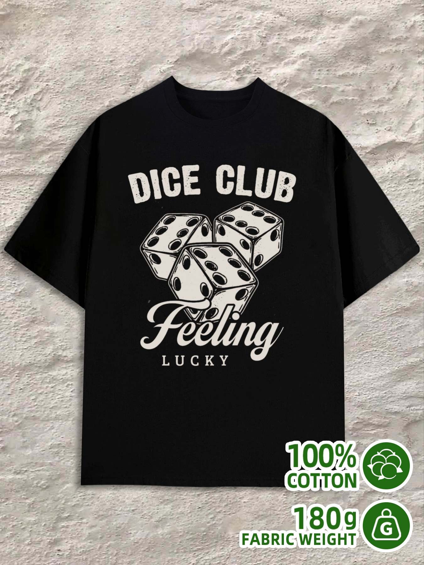 

T-Shirt Y2K Rolling Dice Club Shirts Black XL
