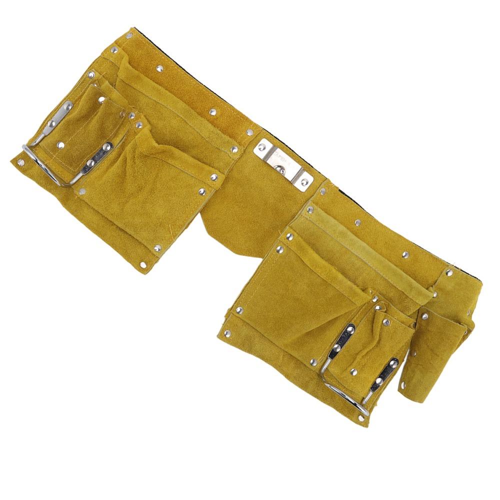 Cintura portautensili in pelle con tasche multiple Grembiule portautensili in pelle Progetti di falegnameria