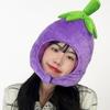 Playful Fruit and Vegetable Hat Thick Pullover Cap Mushroom Nutrition Month Hat  Photography Props