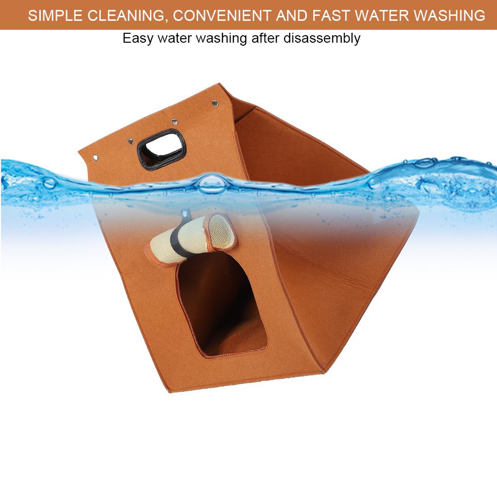 Filzstoff Schokolade Einfache Reinigung Tragbar Gute Luftdurchlässigkeit Bequeme Haustiertasche für Kleine Hunde KatzenSchokolade