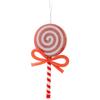 20.5*11cm Christmas Lollipop Decorations Festive Decor Festive Bow Ornaments Elegant Pink Bow Lightweight Christmas Decor