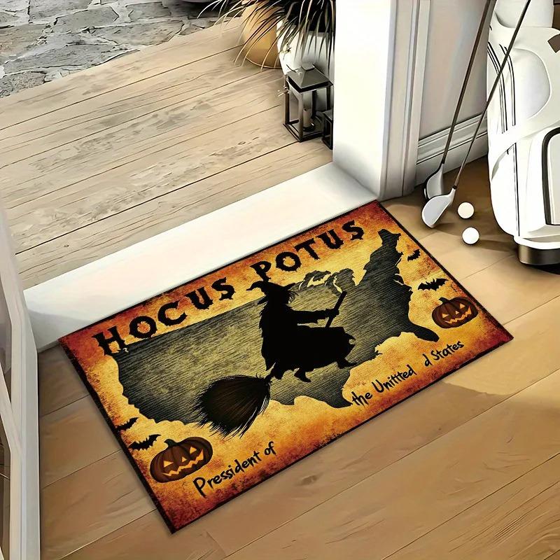 1Pc Horror Night Doormat Creative Doormat Photos Props Home Door Decoration Front Door Welcome Mat Living Room Bedroom Carpet