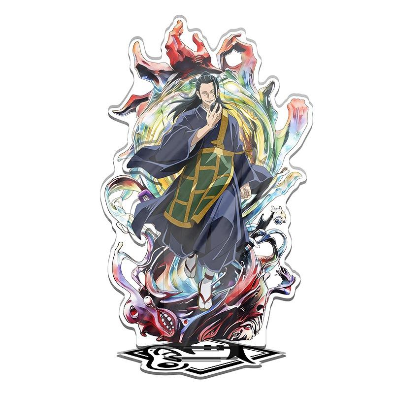 Anime Jujutsu Kaisen Peripherals Satoru Gojo Battle Form Double Insertion Acrylic Stand Suguru Geto Toys Boys Holiday Gifts