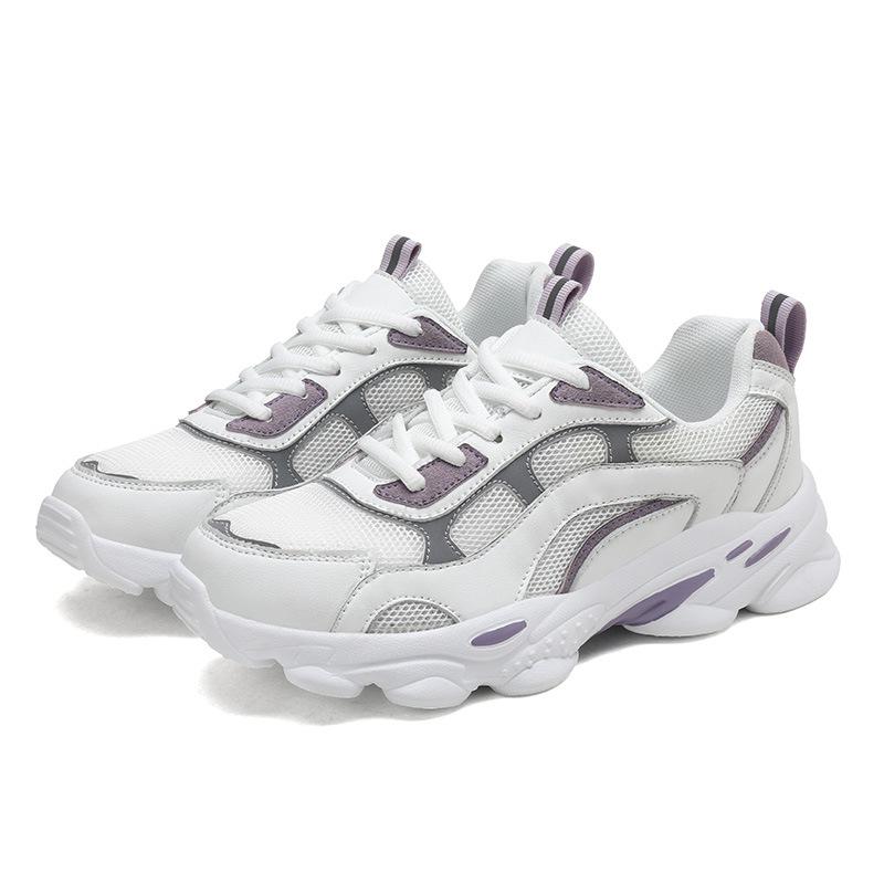 Neue Frühjahrs- und Sommer-Studenten-Mesh-Deodorant-Sneaker Plateau-Dad-Schuhe