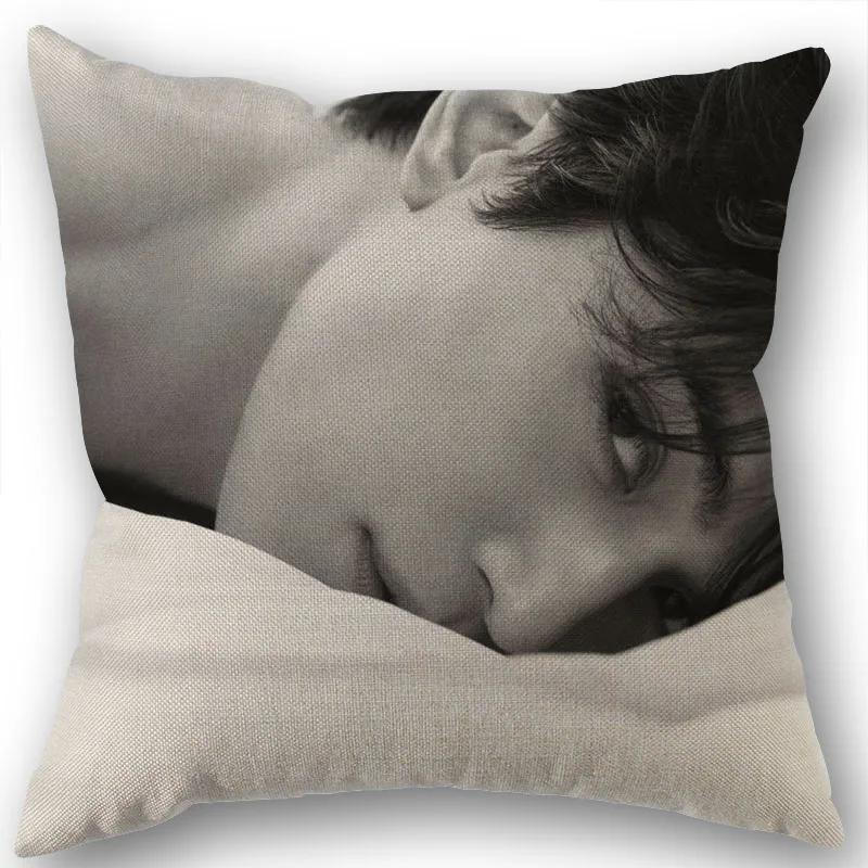 Nice Lee Dong Wook KPOP Pillowcase Cotton Linen Fabric Square Zipper Pillowcase New 45X45cm Wedding Decorative Pillow Cover 1210