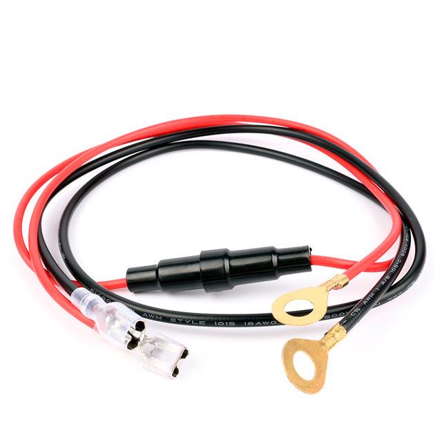 10A Fuse Wire Car Charger Universal Female Socket 12V Power Connection for Electric Vehicles & Motorcycles