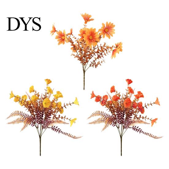Natural Looking Silk Blooms for Indoor Display Artificial Eucalyptus Morning Glory Flowers, Fall Fake Flowers Outdoor Planters Lifelike Floral