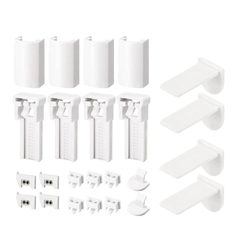 

1 Set Pleats Blind Clip Bracket Accessories Set Rolling Curtain Shade Clamps for Vertical Blind Repair Replacement Parts 1