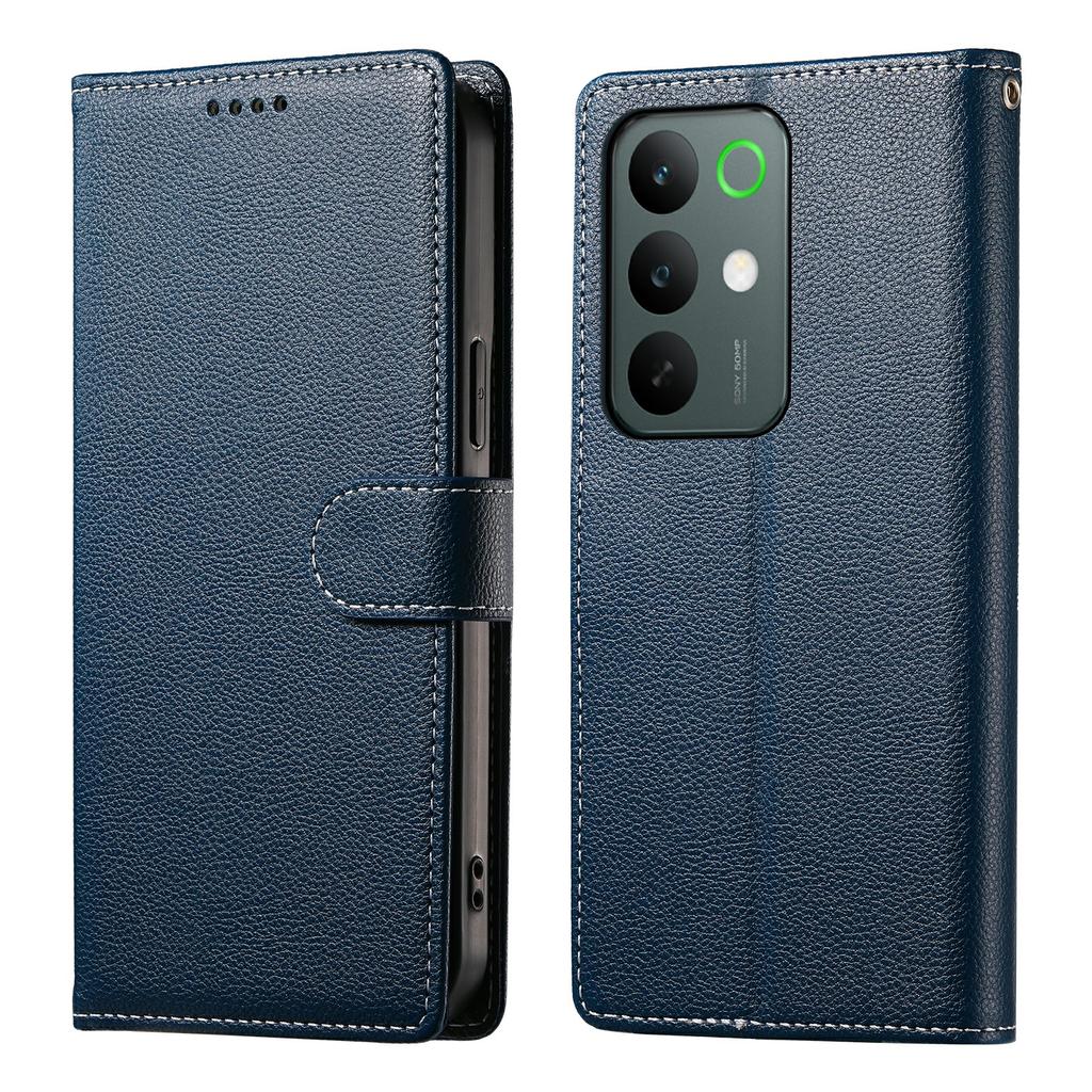 Für Realme C85 5G Hülle Magnetischer Verschluss Litschi-Textur Leder Geldbörse Handyhülle mit Armband