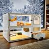 COSY Panoramic Transparent Cat Villa with Integrated Litter Box