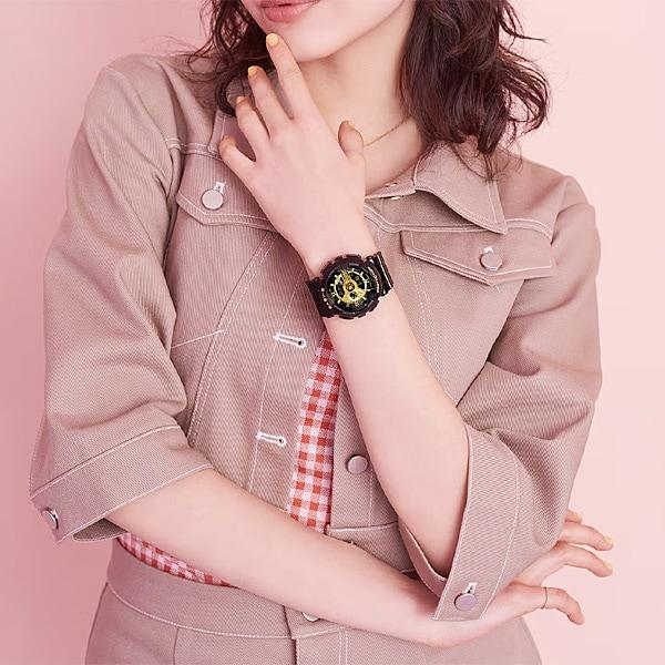 Casio Women S Ba 110 SerieS Rubber Band Black Ba 110x 1ajf