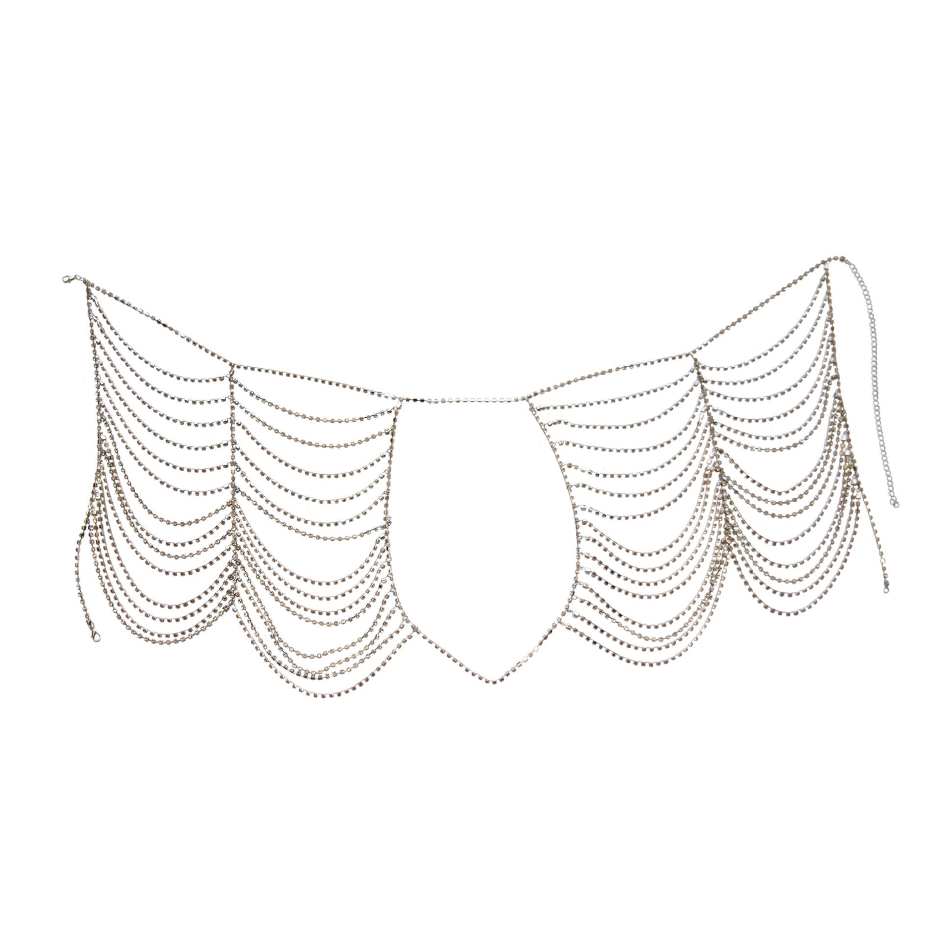 

Ювелирные изделия + супер блестящие ягодицы для ночного клуба, полая сексуальная юбка + одежда для выступлений в ночном клубе, цепочка на тело серебряный