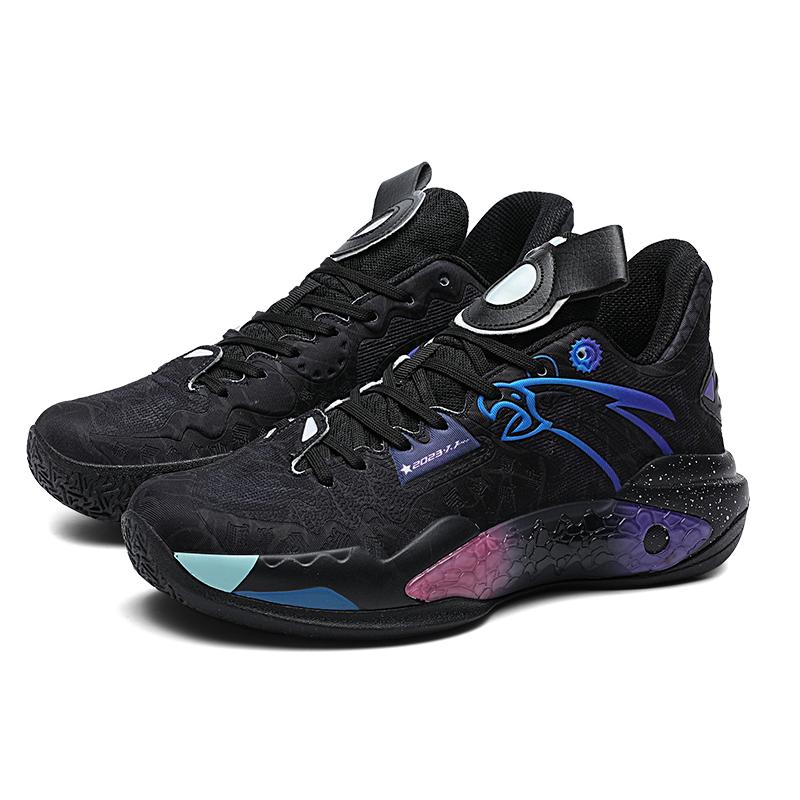 

Новые высококачественные светящиеся в темноте боевые баскетбольные кроссовки для мужчин, мягкая подошва, сцепление со звуком, противоскользящие, студенческие спортивные 36