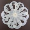 Cappuccino Templates Coffee Stencils Powdered Sieve Tools Coffee Printing Model Foam Spray Mold