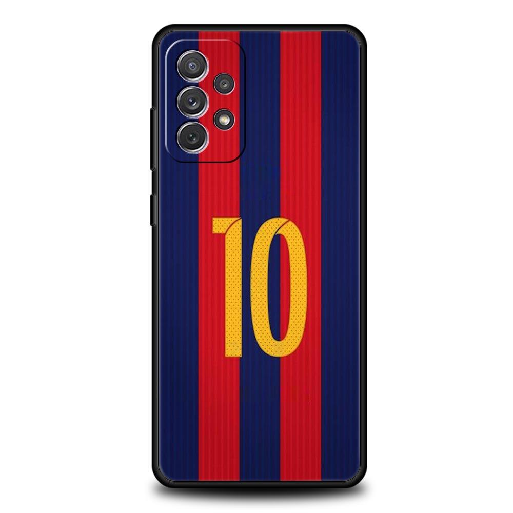 Football 10 Player Phone Case for Samsung Galaxy A55 A35 A17 A07 A15 A13 A25 A51 A71 A72 A73 A32 A52 A52S A41 5G Soft TPU Shell