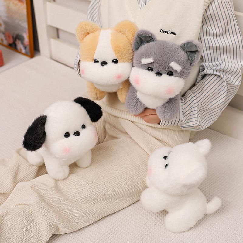 Kawaii Dog Plush Toys Stuffed Animals Dog Pillow Children Toys Accompany Sleep Toy Doll for  Kids Baby Girls Boys Birthday Gifts