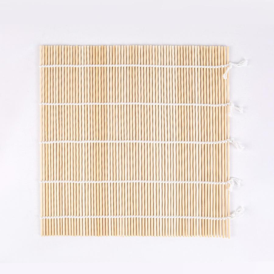 24X24cm/27X27cm/30X30cm Homemade No-stick Bamboo Sushi Mat Kitchen Sushi Roller Mat Heat Resistance Bamboo Roll Up Sushi Mat