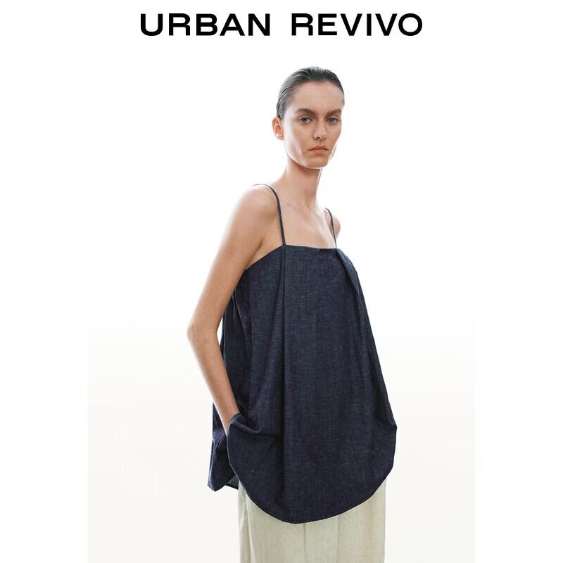 

Women s Pleated Denim Camisole Shirt XL