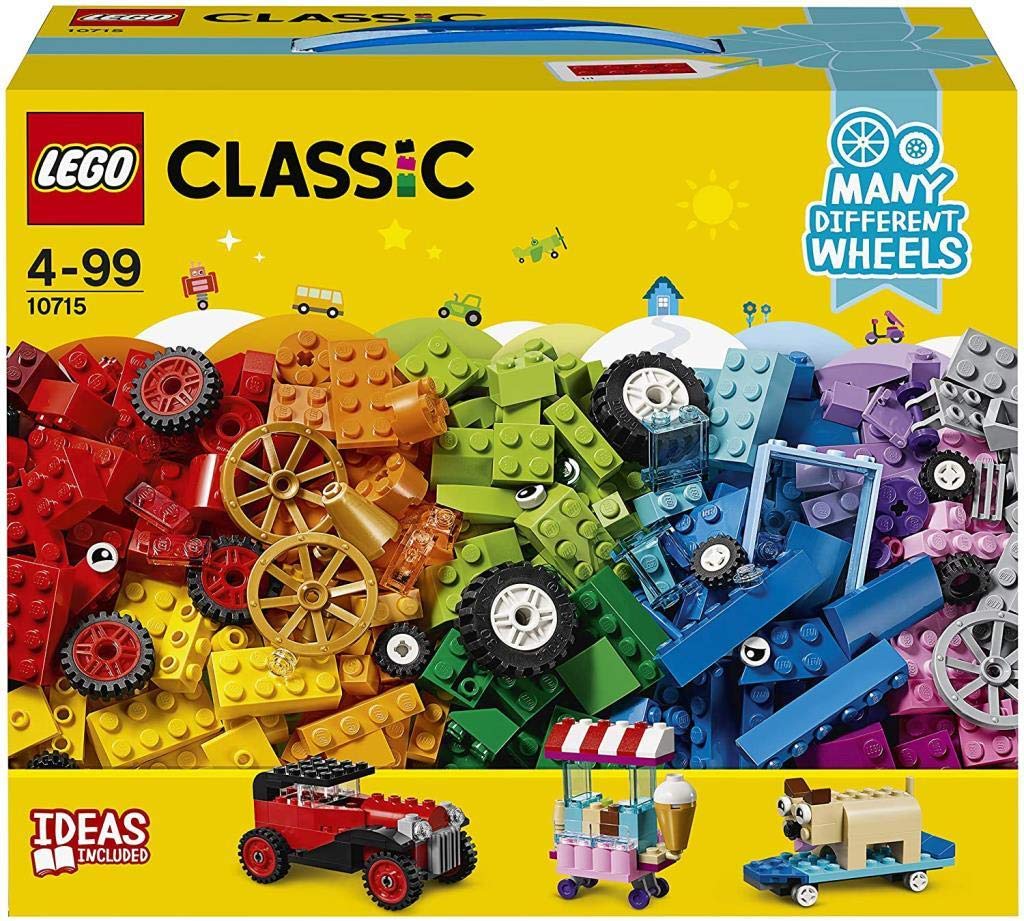 LEGO Classic Idea Parts Tire Set 10715 Educational Building Blocks for Girls and Boys