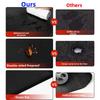 Outdoor round fireproof mat with silicone coating designed for grills fire pits and charcoal grills heat resistant and foldable
