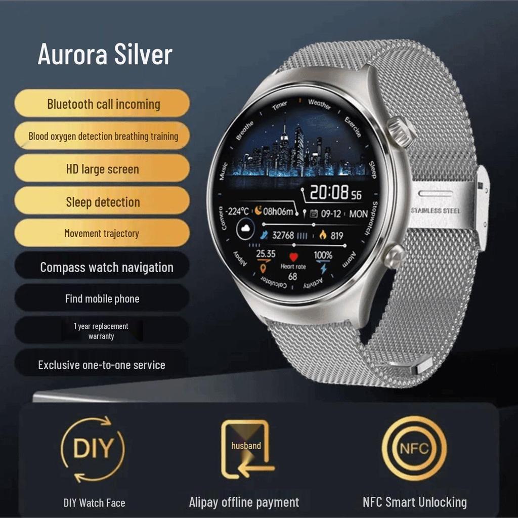 2025 GT3pro Smartwatch: Top-tier Black Tech with Call Function and Pedometer