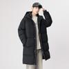 Medium and Long Cotton-padded Clothes for Men and Women In Winter Thickened Warm Hooded Cotton-padded Clothes Over the Knee Cotton-padded Jacket