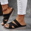 Slippers Women Summer Fashion Slip on Platform Wedges Sandals Casual Beach Shoes Peep Toe Non-slip Sandalias De Mujer