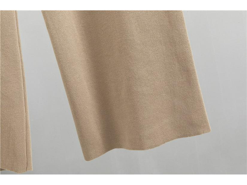 2025 Herbst/Winter Damen Europäisches Dreiteiler-Set: Trendiger Strick-Cardigan, Camisole und Hose mit weitem Bein