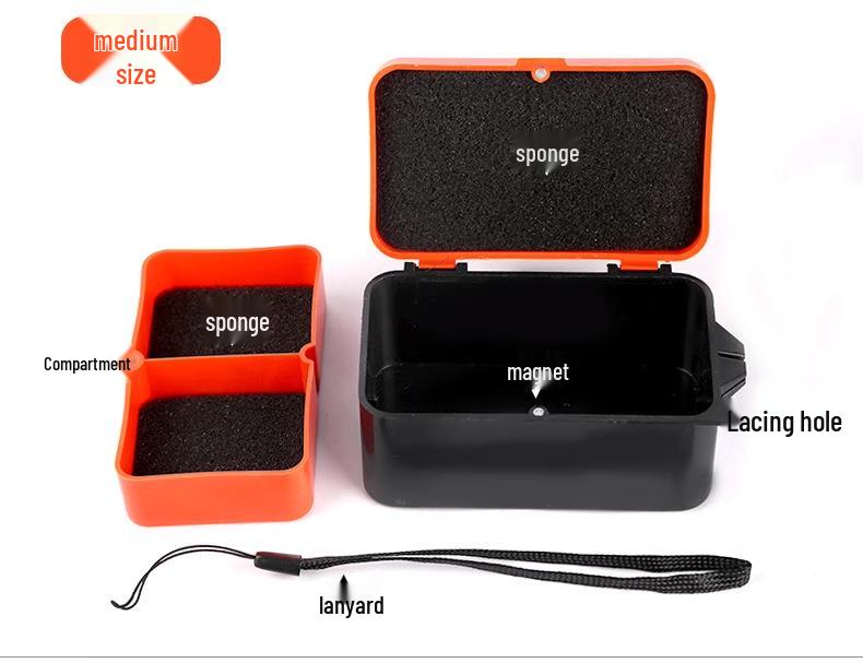 Red Worm Clip & Fishing Tying Tool: Earthworm Hook, Rubber Band Pellets, Baiting Gun