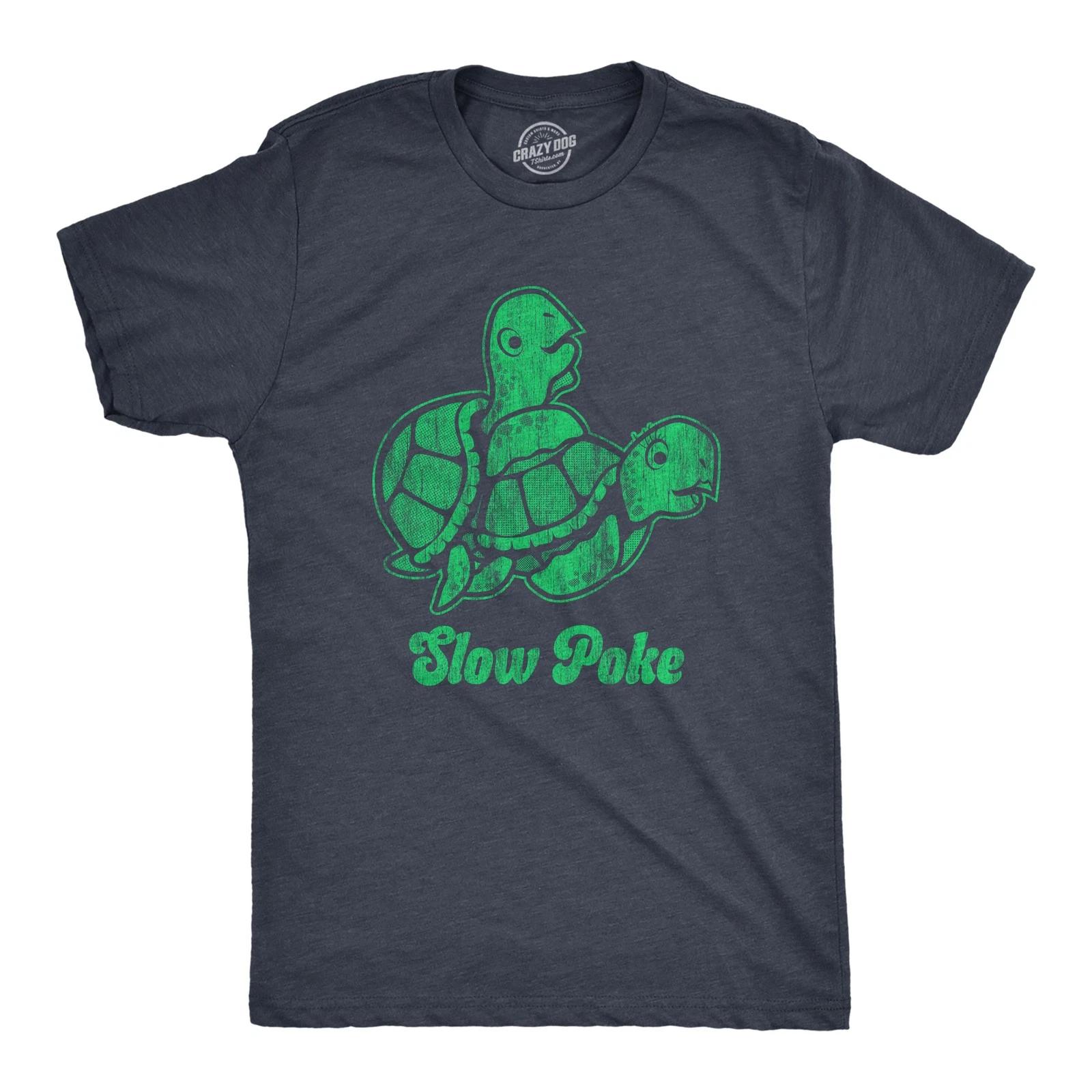 Mens Slow Poke T Shirt Funny Offensive Turtle Sex Graphic Novelty Tee for Guys XXXL