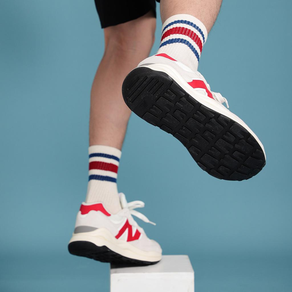 New Balance 57/40 Grey Red Unisex Sneakers Natural M5740CC