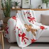 Cozy Throw Blanket Soft Warm Flannel Fleece Sherpa Luxury Home Decor Gift Idea for Couch Bed Travel Holiday Season
