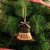 Handmade Christmas Linen Plaid Hanging Decor Xmas Bells Ball Decorations  Hotel Office Decor