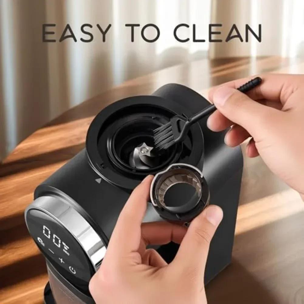 1 Set Coffee Grinder 32x10x14cm Electric Coffee Grinder Black/white Home Electric Coffee Grinding With 30 Settings Touchscreen