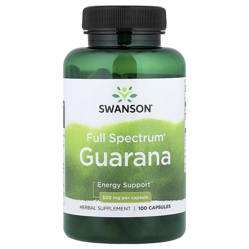Full Spectrum® Guarana, 500 mg, 100 Capsules