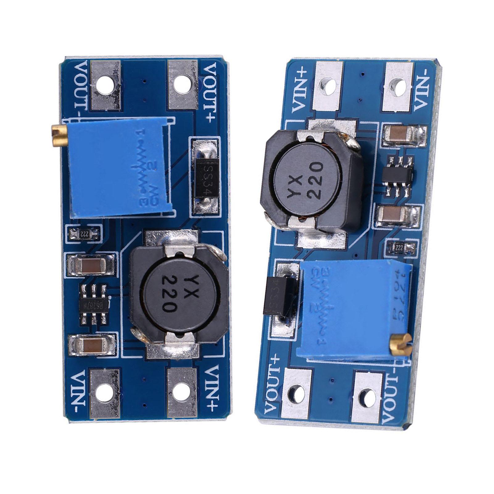 

2PCS DC to DC Voltage Step Up Module Adjustable Boost Converter Power Supply Module 2A