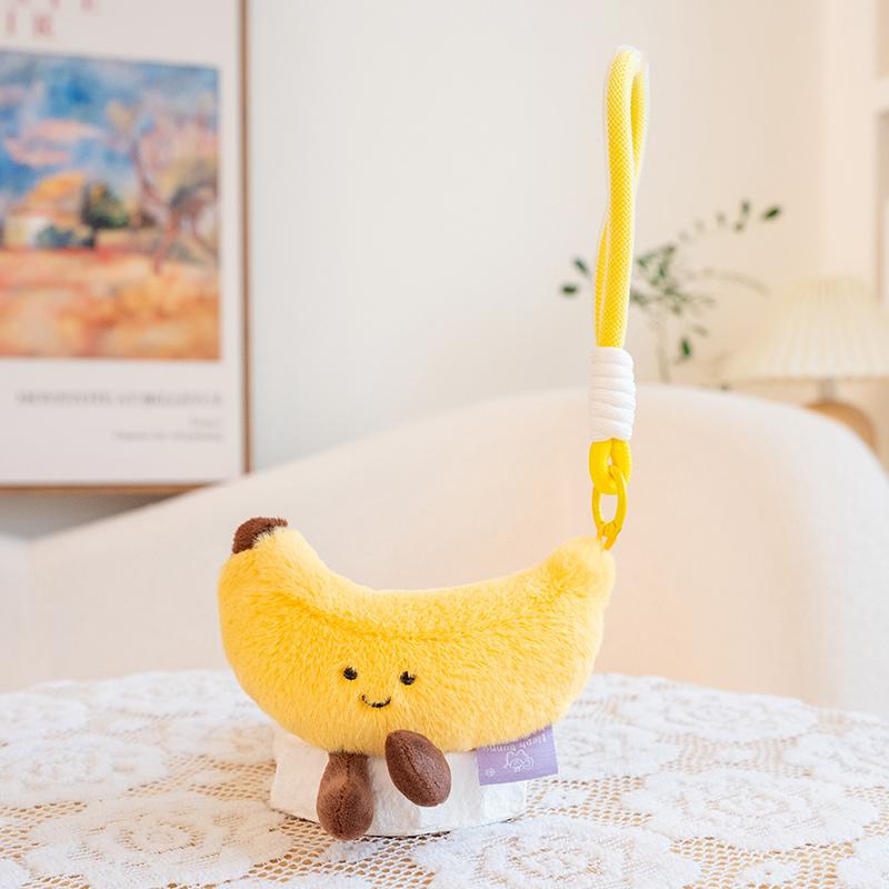 Portachiavi Peluche Varie Frutta Bambole Frutta Carine Mirtillo Pitaya Anguria Mangostano Kawaii Decorazione Borsa Regalo Per Ragazza